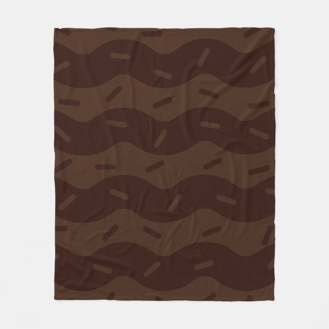 Velo Cobertor de Fleece de Sorvete de Chocolate Preto D (Frente)