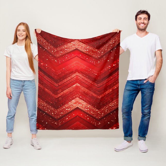 Velo Cobertor de Fleece Decorativo Vermelho (In Situ)