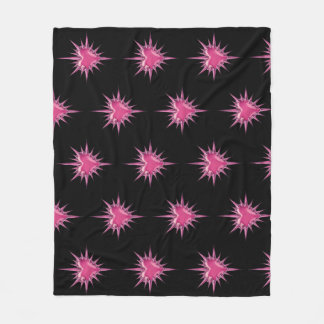 Velo Cobertor de Fleece do Coração com Espinhos Rosa do