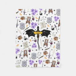 Velo Cobertor de Fleece do Livro do Dragão da Faculdade