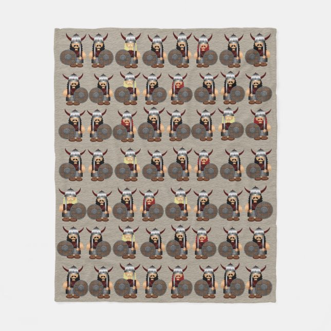 Velo Cobertor de Fleece dos Vikings (Frente)