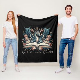 Velo Cobertor de Fleece Dragão do Livro Fantasia Floral