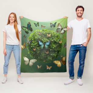Velo Cobertor de Fleece Esfera da Natureza Harmonia Bor