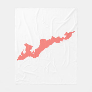 Velo Cobertor de Fleece Fishers Island – Rosa/Branco –
