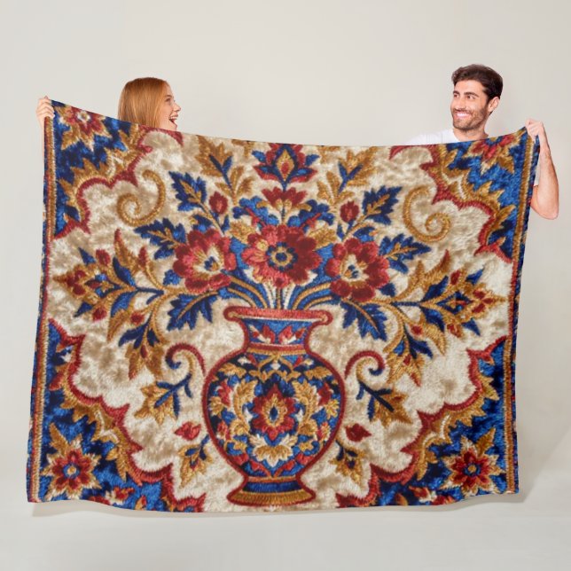 Velo Cobertor de Fleece Floral (In Situ)