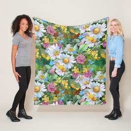 Velo Cobertor de fleece floral estético