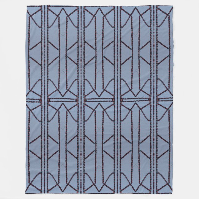 Velo Cobertor de Fleece Geometric Fusion (Frente)