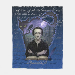Velo Cobertor de Fleece Gótico Edgar Allan Poe – O Corv