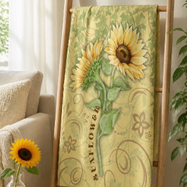 Velo Cobertor de Fleece Grande de Girassol