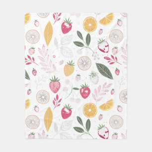 Velo Cobertor de Fleece Jardim de Frutas AconcheganteCo