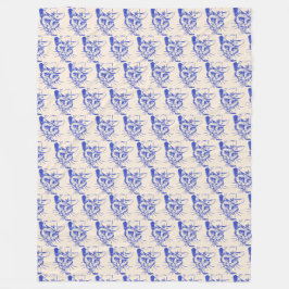 Velo Cobertor de Fleece Kitty