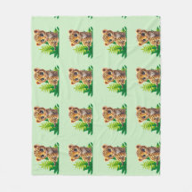 Cobertor de Fleece Leopardo Aconchegante
