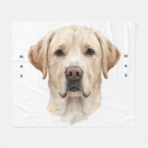 Cobertor de Fleece Macio com Labrador Retriever em
