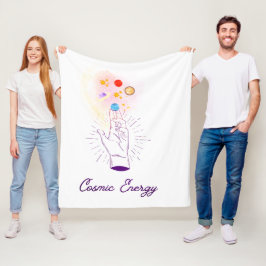 Velo Cobertor de Fleece Mão Cósmica Celestial - Mi Míst