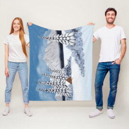 Velo Cobertor de Fleece Médio para Inverno Nevado