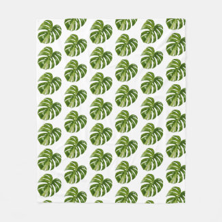 Velo Cobertor de Fleece Monstera Albo