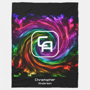 Velo Cobertor de Fleece Multicolor Twisted Smoke