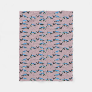Velo Cobertor de Fleece Penguin Pool Party (Rosa Empoei
