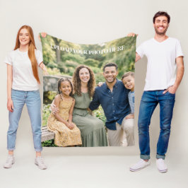 Velo Cobertor de Fleece Personalizado com Foto Customiz