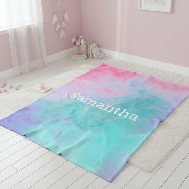 Velo Cobertor de Fleece Personalizado com Pintura em Aq (Criador carregado)