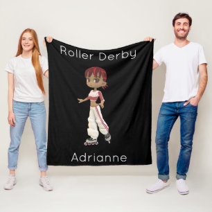 Velo Cobertor de Fleece Personalizado de Roller Derby