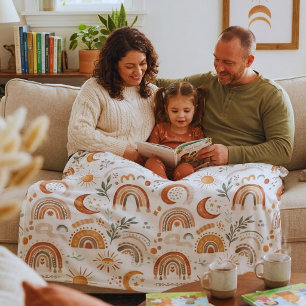 Velo Cobertor de Fleece Personalizado de Terra Cute Boh