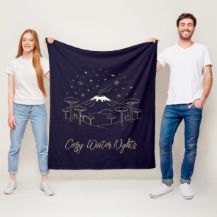 Velo Cobertor de Fleece Personalizado Etna Noite Estrel