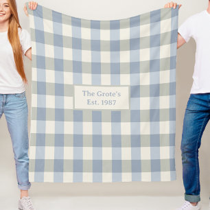 Velo Cobertor de Fleece Personalizado Nome Data Família