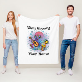 Velo Cobertor de Fleece Personalizado | Nome e Texto de