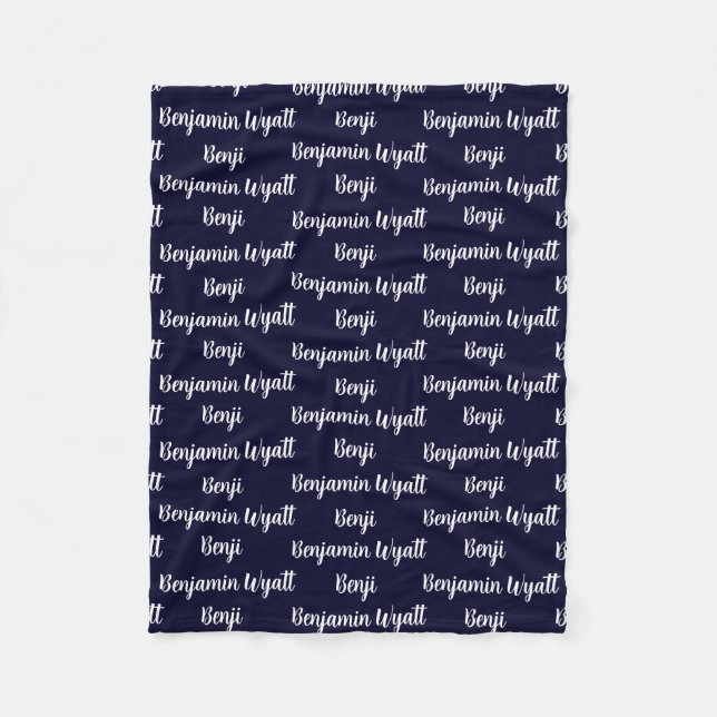 Velo Cobertor de Fleece Personalizado para Crianças (Frente)