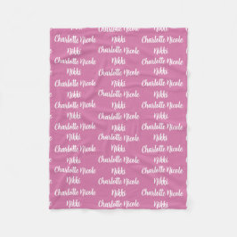 Velo Cobertor de Fleece Personalizado para Crianças