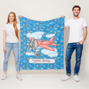 Velo Cobertor de Fleece Personalizado Voando Alto