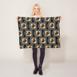 Velo Cobertor de Fleece Preto para Cachorro Schnoodle
