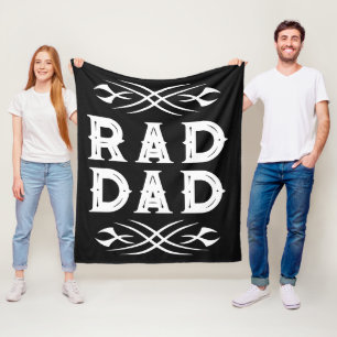 Velo Cobertor de fleece Rad Dad com gráficos de tatuage
