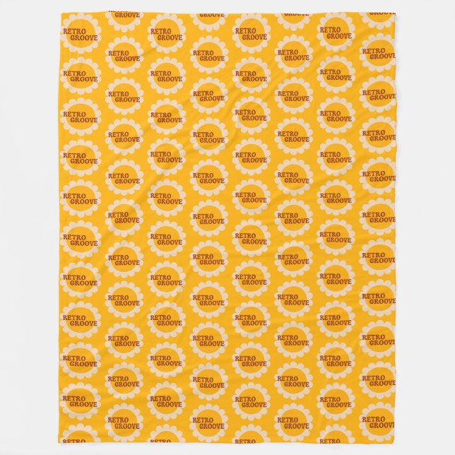 Velo Cobertor de Fleece Retro Groove (Frente)