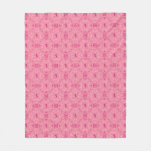 Velo Cobertor de Fleece Rosa Desanimado Vaqueira Ociden