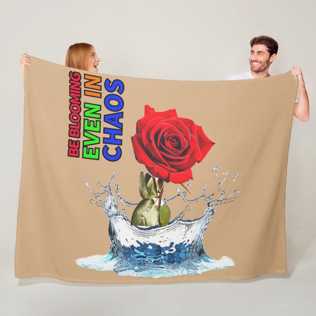 Velo Cobertor de Fleece ROSA VERMELHO 3D! (In Situ)