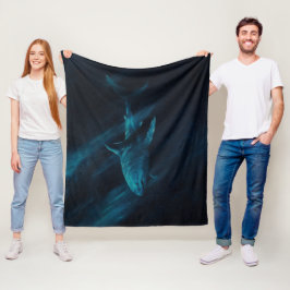 Velo Cobertor de Fleece Shark Original 50 x 60