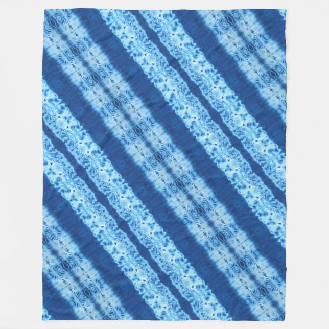 Velo Cobertor de Fleece Shibori Entrelaçado (Frente)