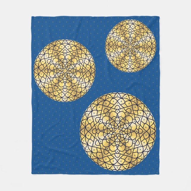 Velo Cobertor de Fleece Sol Celestial (Frente)