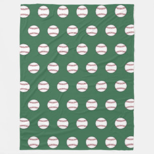 Velo Cobertor de Fleece Verde de Beisebol