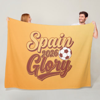 Velo Cobertor de Fleece Vintage Espanha 2026 Glória Fut