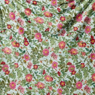 Velo Cobertor de Fleece Vintage Wild Rose em Mint Suave