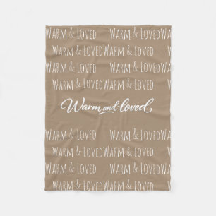 Velo Cobertor de Fleece "Warm & Loved"