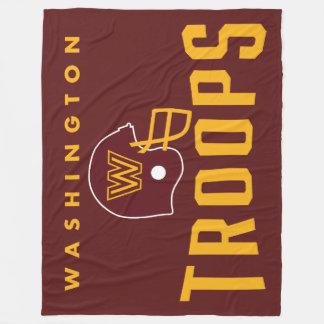 Velo Cobertor de Fleece Washington Troops Football