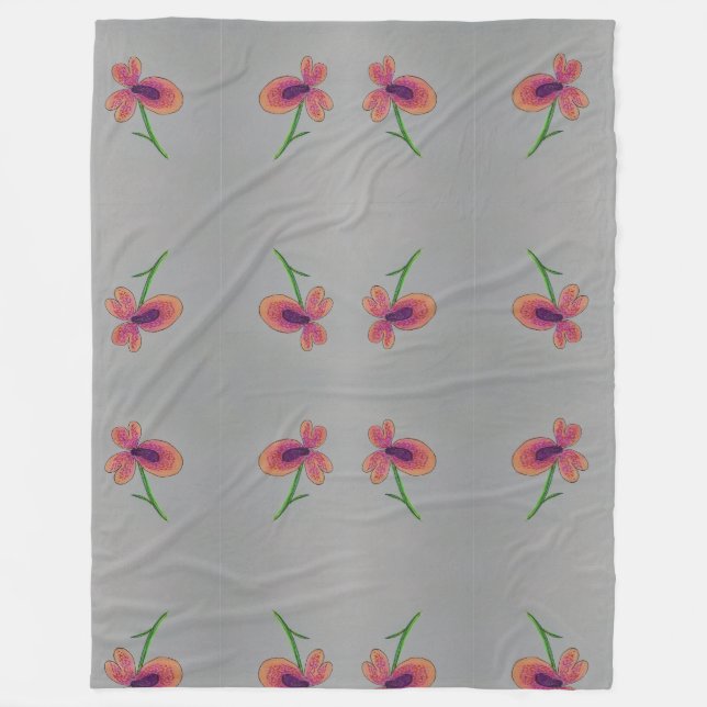 Velo cobertor de flores (Frente)