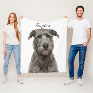 Velo Cobertor de Foto Personalizado do Lobo Irlandês