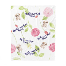 Cobertor de Fralda de Shih Tzu