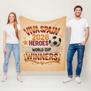 Velo Cobertor de Fralda Espanha Campeã da Copa do Mundo