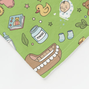 Velo Cobertor de Fraldas Bebê com Padrão Pastel Fofo